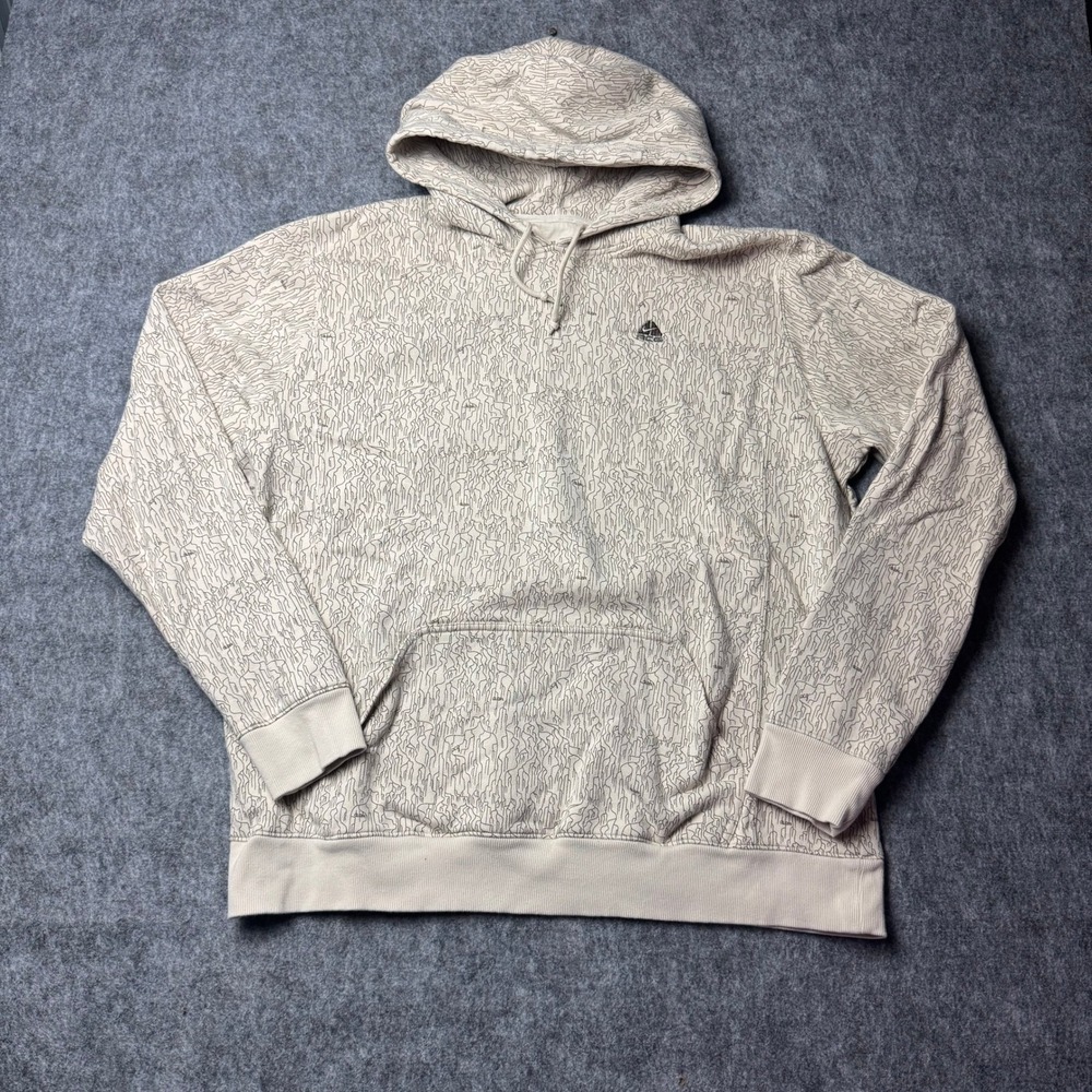 Nike ACG x Delphi Hoodie XL All Over Print Outdoor Pullover Sweatshirt NWOT
